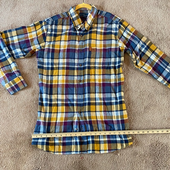Brewers Lantern Flannel Plaid Medium Mens Button Down Shirt NWT - Picture 11 of 12